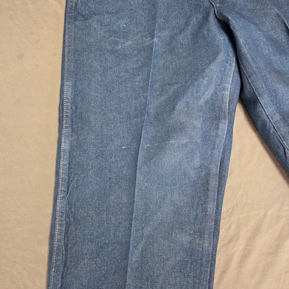 Wrangler Cowboy‎ Cut Rigid Indigo Denim Jeans Mens 35x36 13MWZPW Straight Leg
